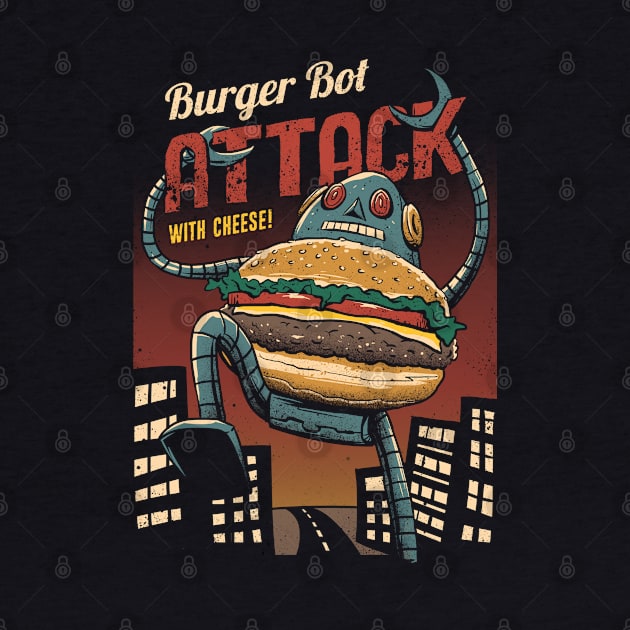 Burger Bot by Vincent Trinidad Art